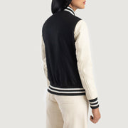 Savant Varsity جاكيت جلد نسائي – alternate product view 5