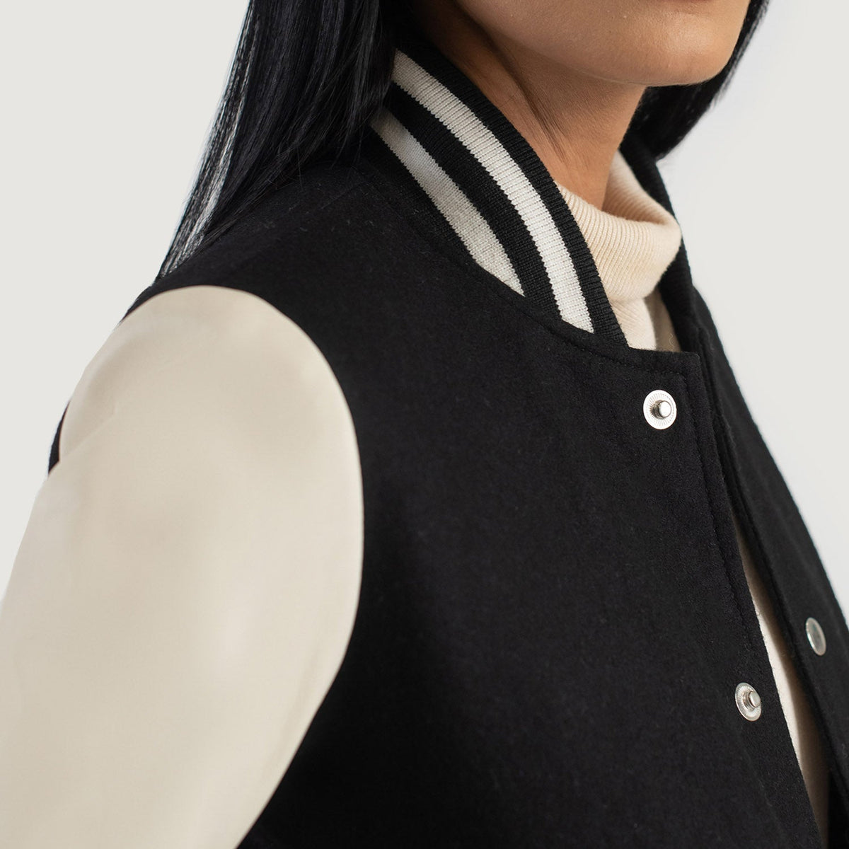 Savant Varsity جاكيت جلد نسائي – alternate product view 6