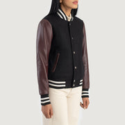 Savant Varsity جاكيت جلد نسائي – alternate product view 2