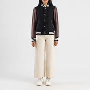 Savant Varsity جاكيت جلد نسائي – alternate product view 3