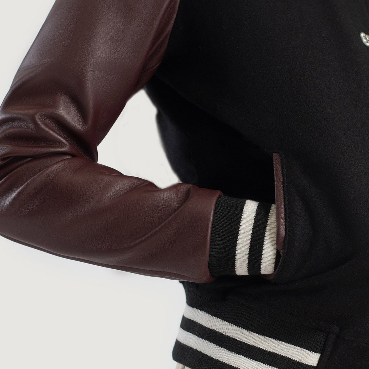 Savant Varsity جاكيت جلد نسائي – alternate product view 6