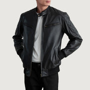 
Sven Mocha Suede Bomber Jacket - عرض جانبي يوضح قَصّة الأكمام المريحة