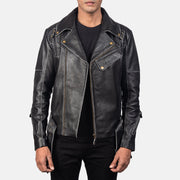 Authentic Cow Hide Leather Grain Texture &amp; Heavy-Duty Seam Stitching Detail