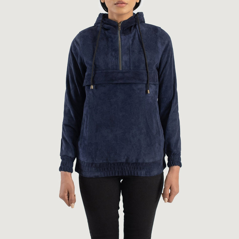 Zest Hooded Pullover جاكيت جلد نسائي